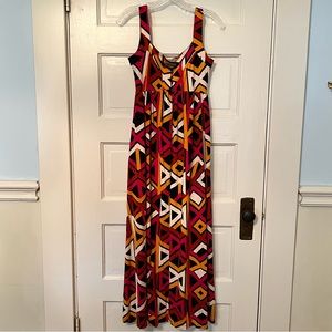DVF Tribal Print Maxi Dress